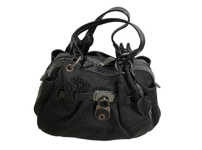 Love Moschino Handbags Black Cloth  ref.62296